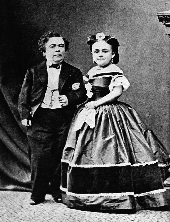 General And Mrs. Tom Thumb, 1865 Photograph by Science Source