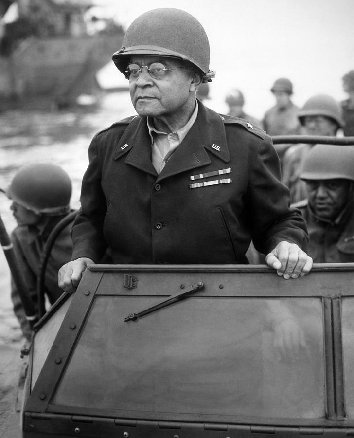 General Benjamin Davis - World War Two - 1944 Photograph by War Is Hell Store