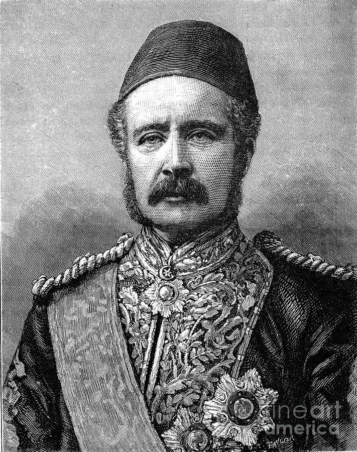 General Charles Gordon, 19th Century Drawing by Print Collector