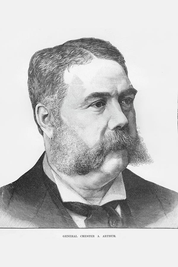 General Chester A. Arthur Painting by Frank Leslie