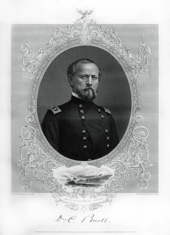 General Don Carlos Buell, Us Army Drawing by Print Collector