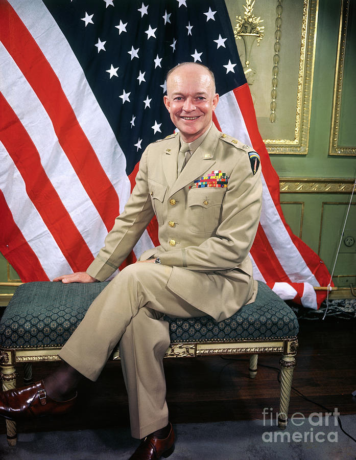General Dwight D. Eisenhower Posing Photograph by Bettmann
