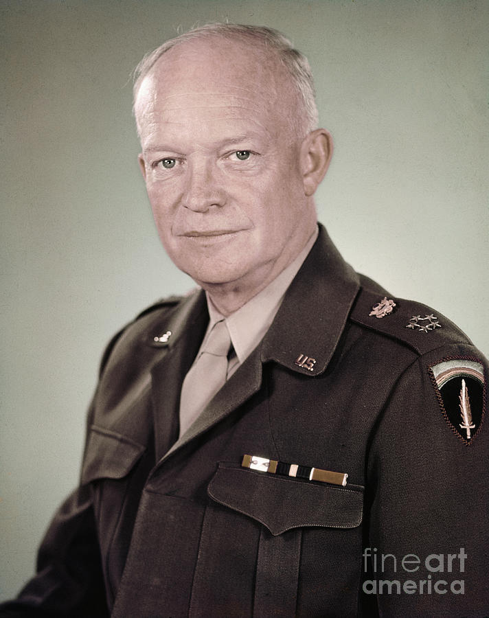 General Eisenhower Wearing Uniform Photograph by Bettmann