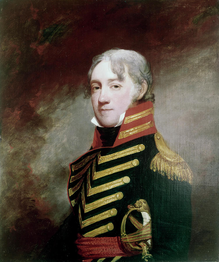 General Fenwick By Stuart Drawing by Artist Gilbert Stuart Pixels