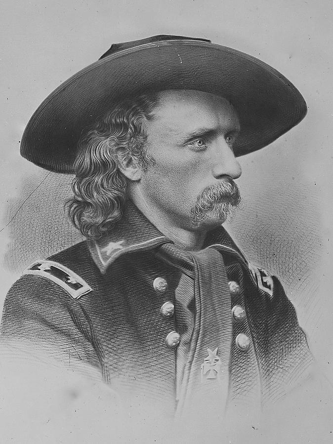 General George Armstrong Custer Painting by Matthew Brady
