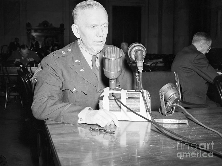 General George Marshall Testifying Photograph by Bettmann