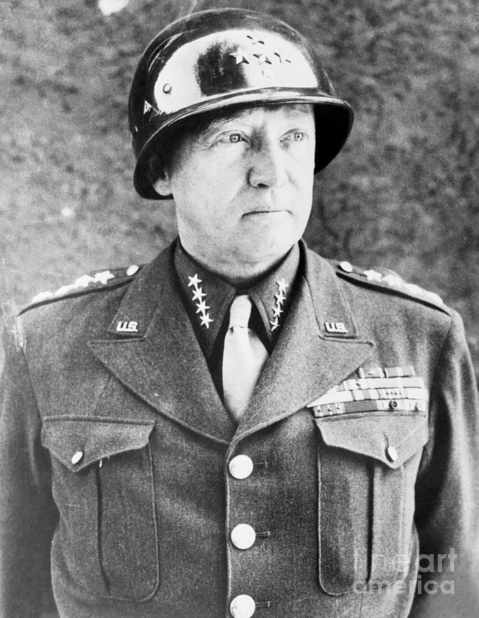 General George S. Patton Wearing Photograph by Bettmann