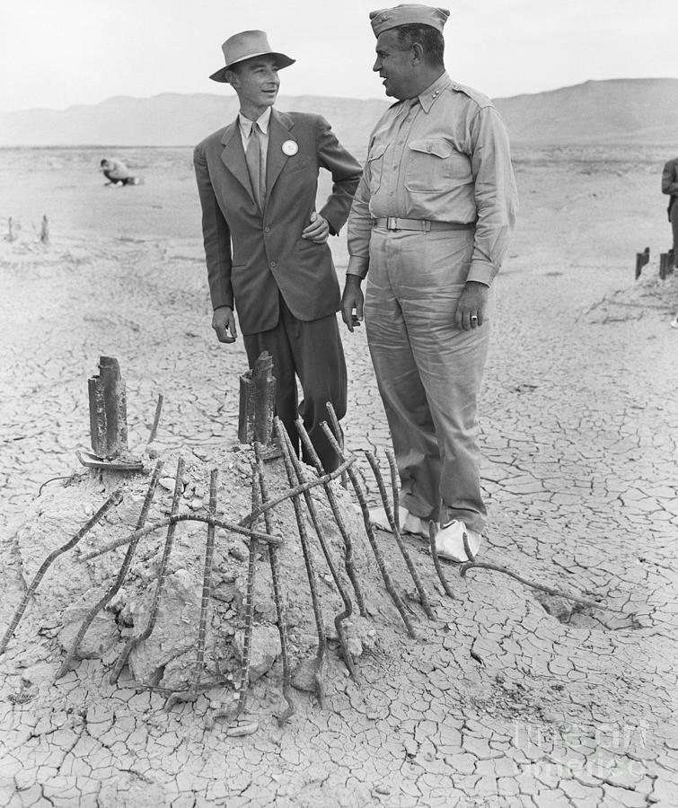 General Groves And Dr. Oppenheimer Photograph by Bettmann