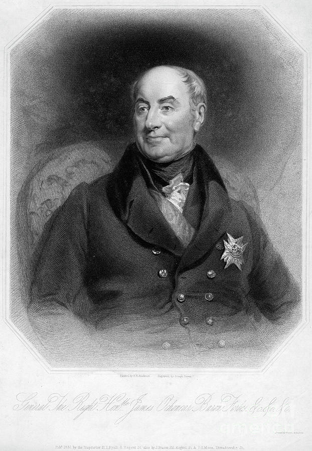 General James Ochoncar, 1837.artist Drawing by Print Collector