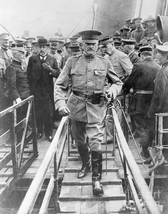 General John J. Pershing Arriving Photograph by Bettmann