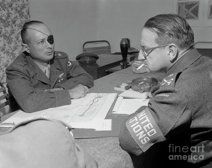 General Moshe Dayan Sitting Photograph By Bettmann - Fine Art America