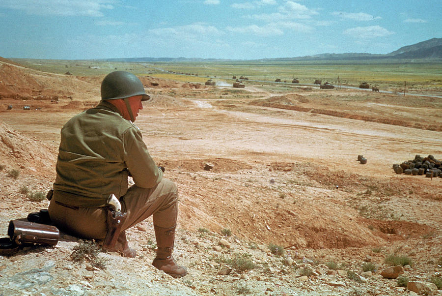 General Patton In The Desert Photograph by Eliot Elisofon General Patton In The Desert Photograph by Eliot Elisofon