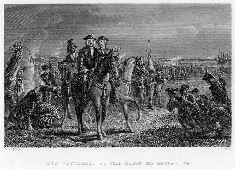 General Pepperell At The Siege Drawing by Print Collector