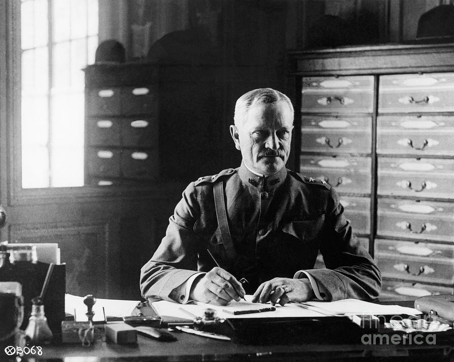 General Pershing At His Desk Photograph by Bettmann