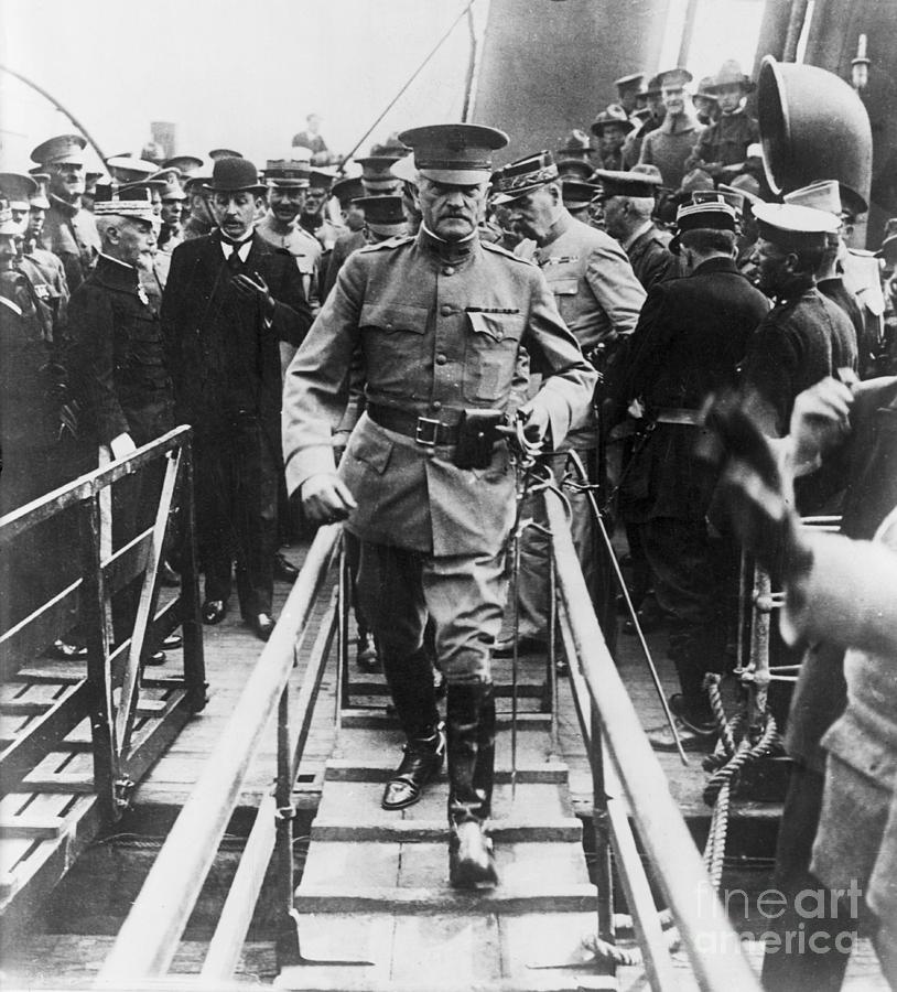 General Pershing Lands In France Photograph by Bettmann