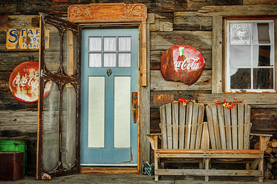 Sign Photograph - General Store Entrance by Susan Candelario