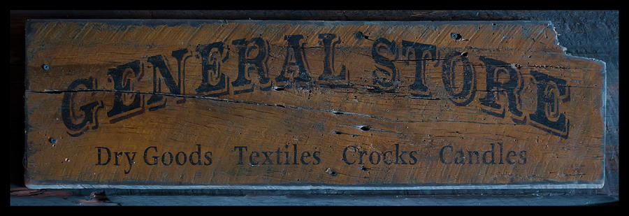 General Store Sign Photograph by Flees Photos