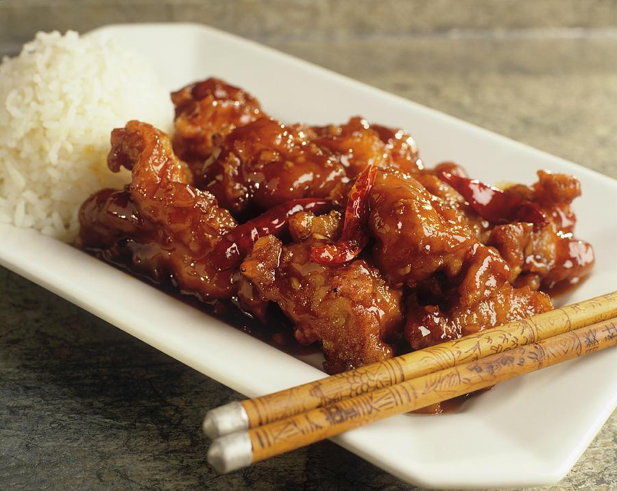 General Tso Chickensweet-and-sour Chicken, China Photograph by Paul Poplis