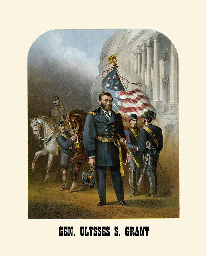 General Ulysses S. Grant Painting by Charles H. Crosby