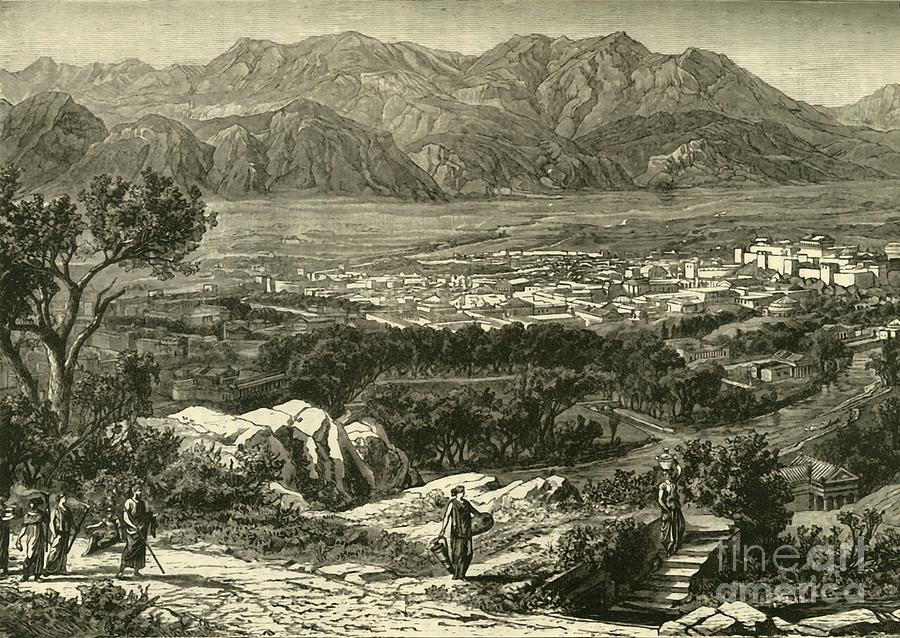 General View Of Sparta Drawing by Print Collector