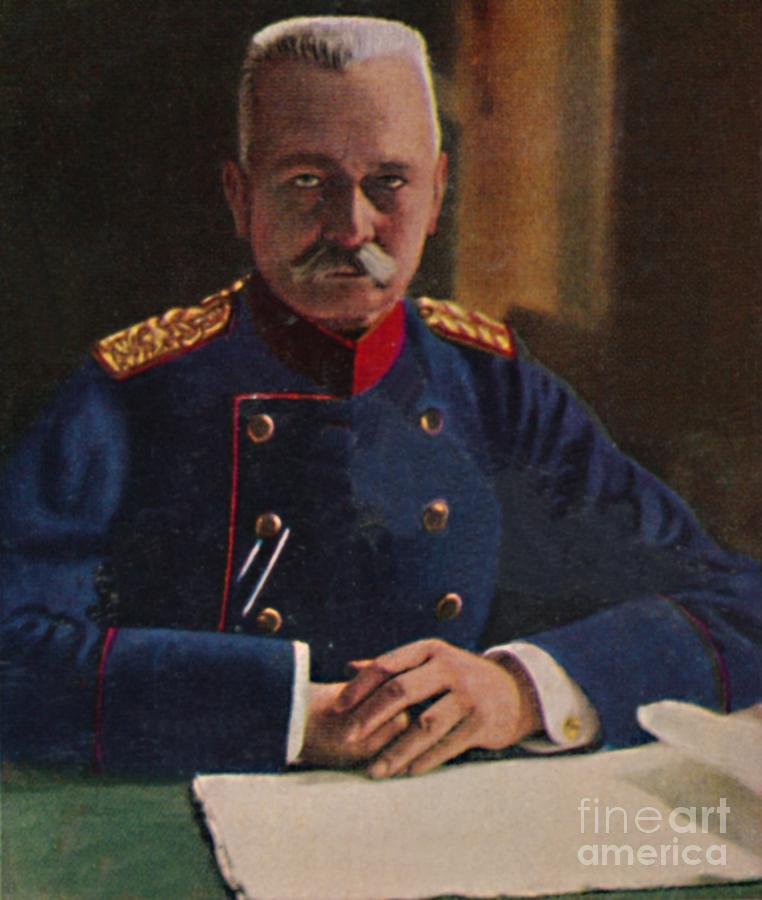 General Von Falkenhayn 1861-1922 Drawing by Print Collector