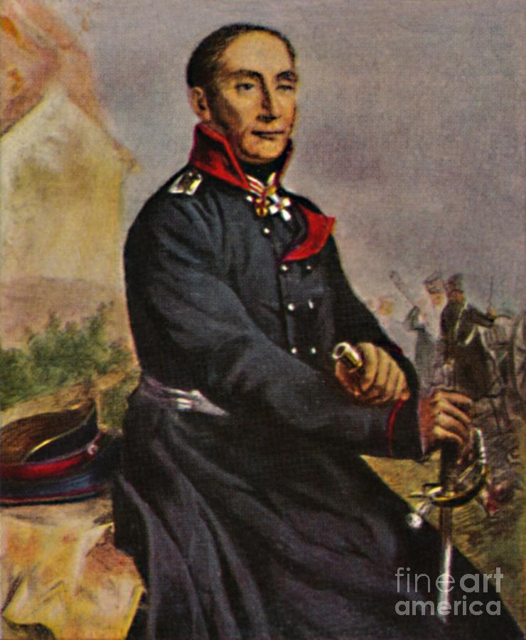 General Von Tauentzien 1760-1824 Drawing by Print Collector