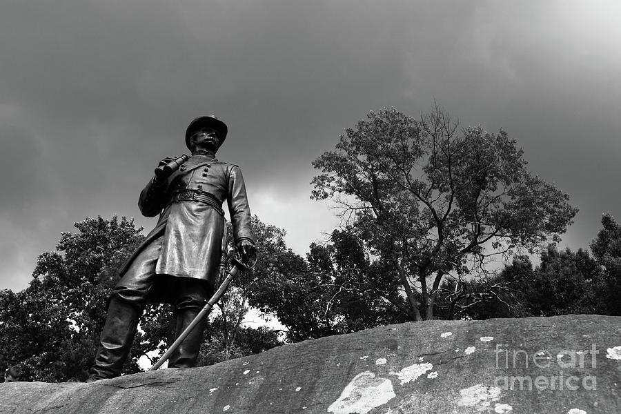 General Warren Surveys the Scene Gettysburg Photograph by James Brunker