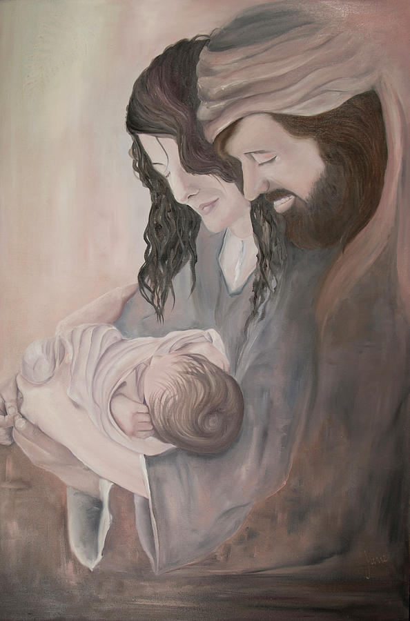 Gentle Savior Painting by Nila Jane Autry