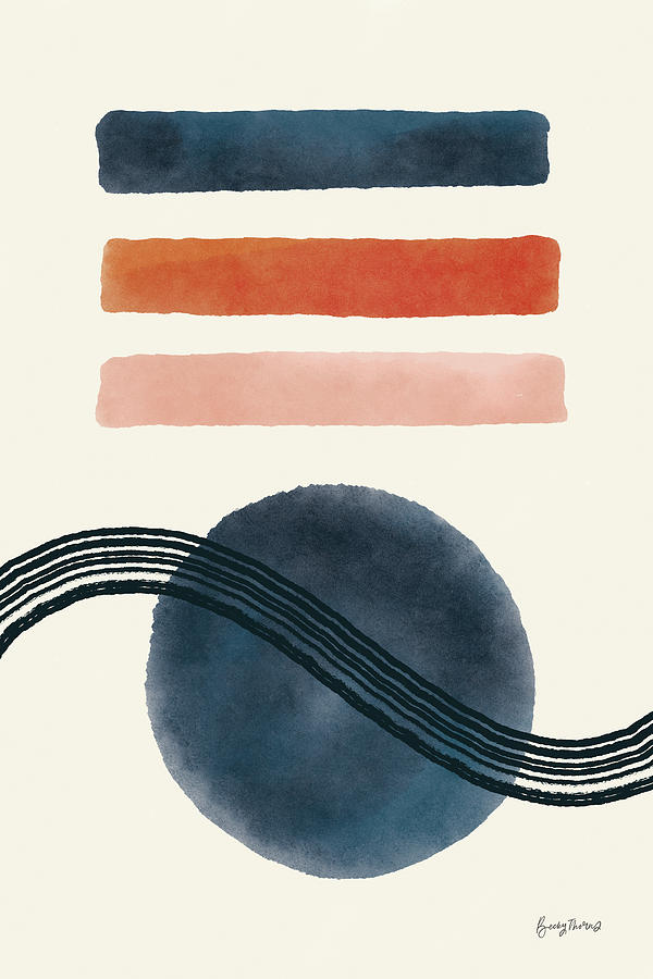 Geo Abstract Iv Painting by Becky Thorns Geo Abstract Iv Painting by Becky Thorns