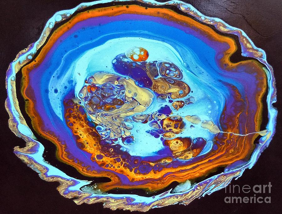 Geode Painting by Eileen Tascioglu