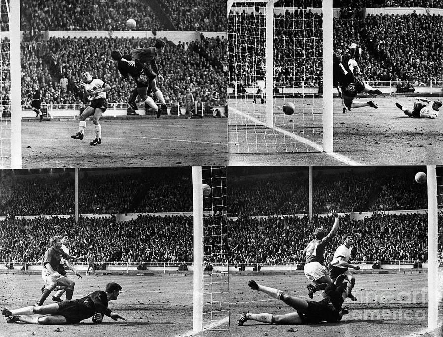 Geoff Hurst In Four Picture Sequence Photograph by Bettmann