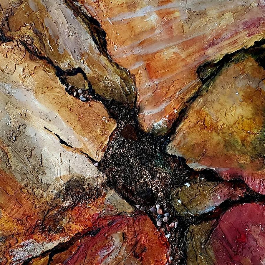 Abstract Painting - Geologic Abstract Textures by Anita HartCarroll