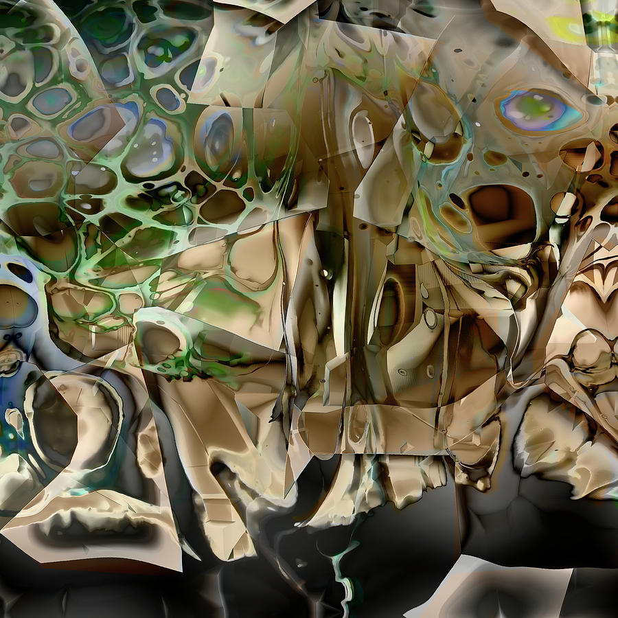 Geometric Abstract Digital Art by DonaRose