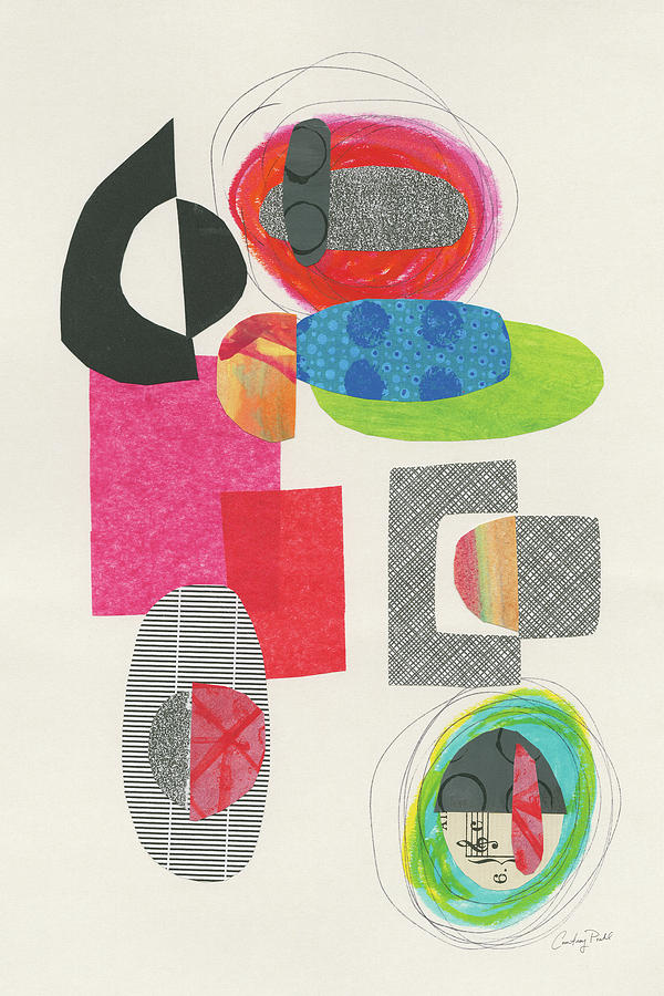 Abstract Painting - Geometric Collage by Courtney Prahl