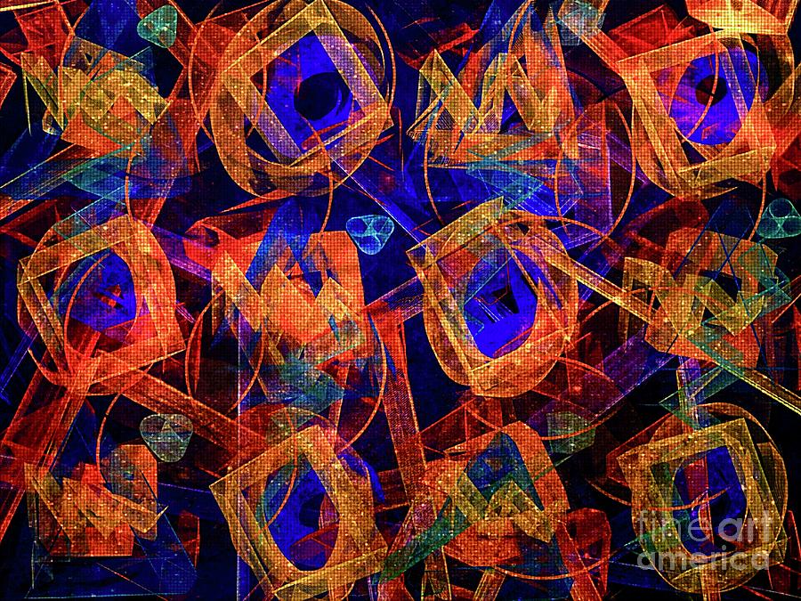 Geometric Digital Abstract Digital Art by Lauries Intuitive