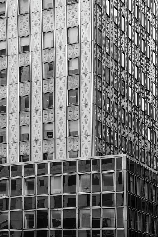 Geometric New York Architecture in Black and White Photograph by Brooke T Ryan
