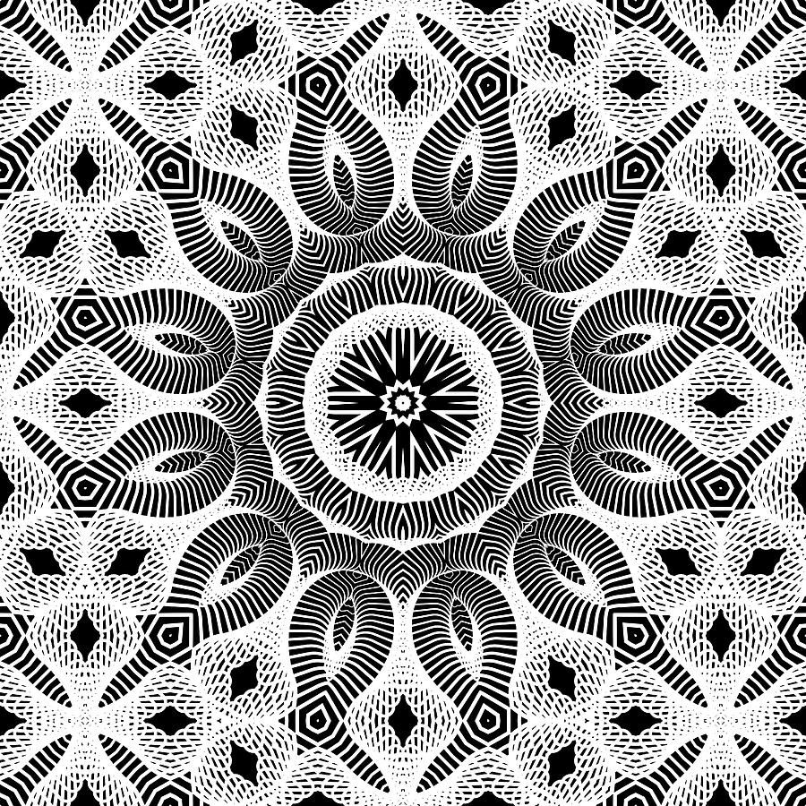 Geometric Ornamental Motif Digital Art by Grace Iradian - Fine Art America