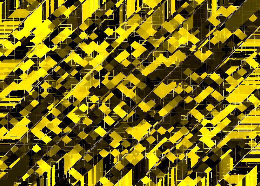 black and yellow wallpaper digital