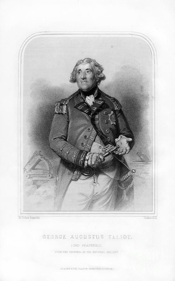 George Augustus Eliott, 1st Baron Drawing by Print Collector