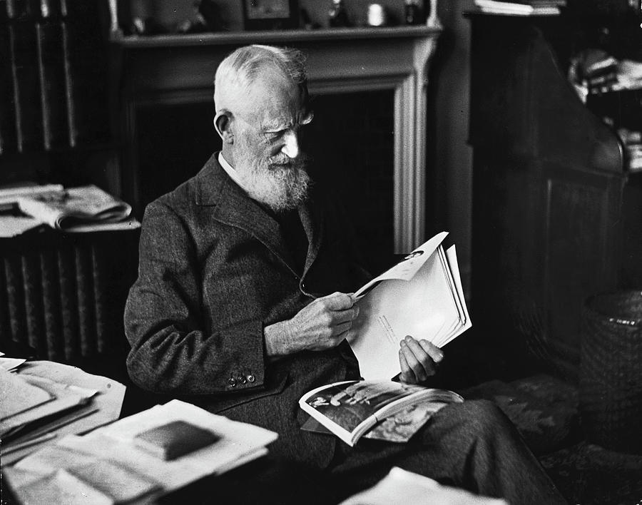 Black And White Photograph - George Bernard Shaw by Alfred Eisenstaedt