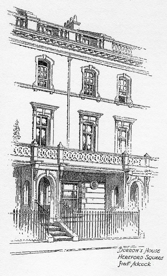 George Borrows House, Hereford Square Drawing by Print Collector