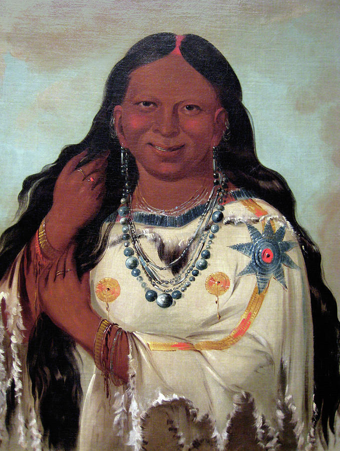 George Catlin Kay A Gis Gis A Young Woman A Beautiful Young Woman