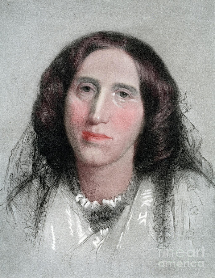 George Eliot, English Novelist, 19th Drawing by Print Collector