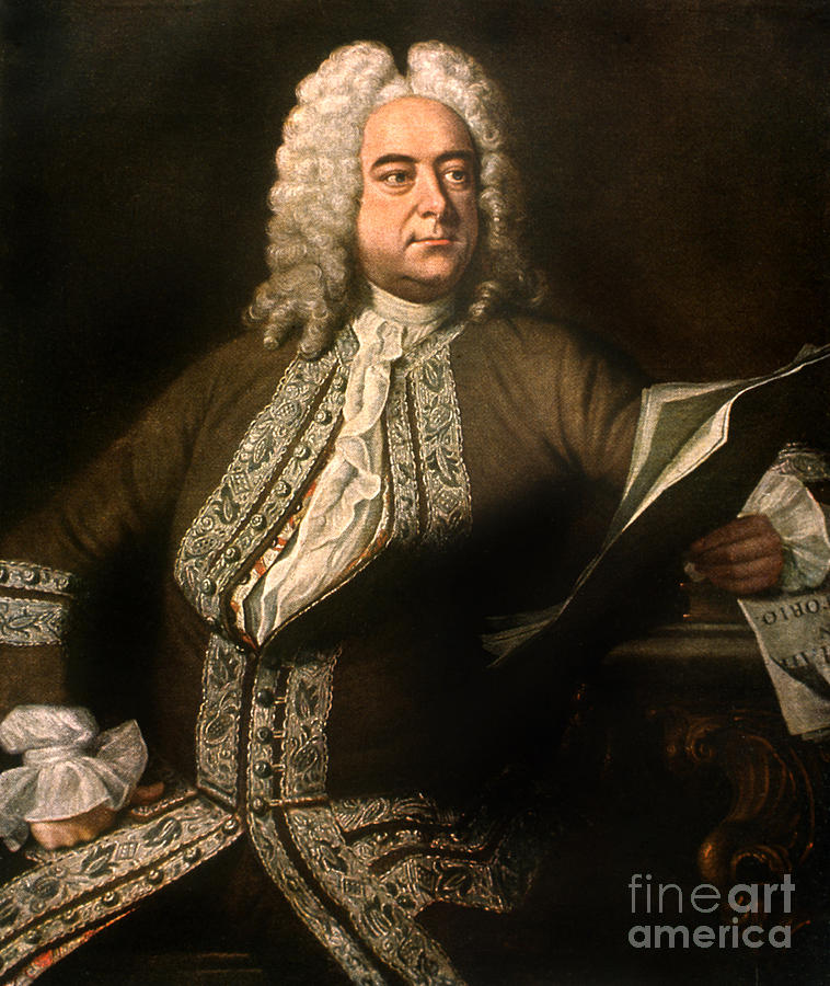 George Frideric Handel By Thomas Hudson Painting by Thomas Hudson