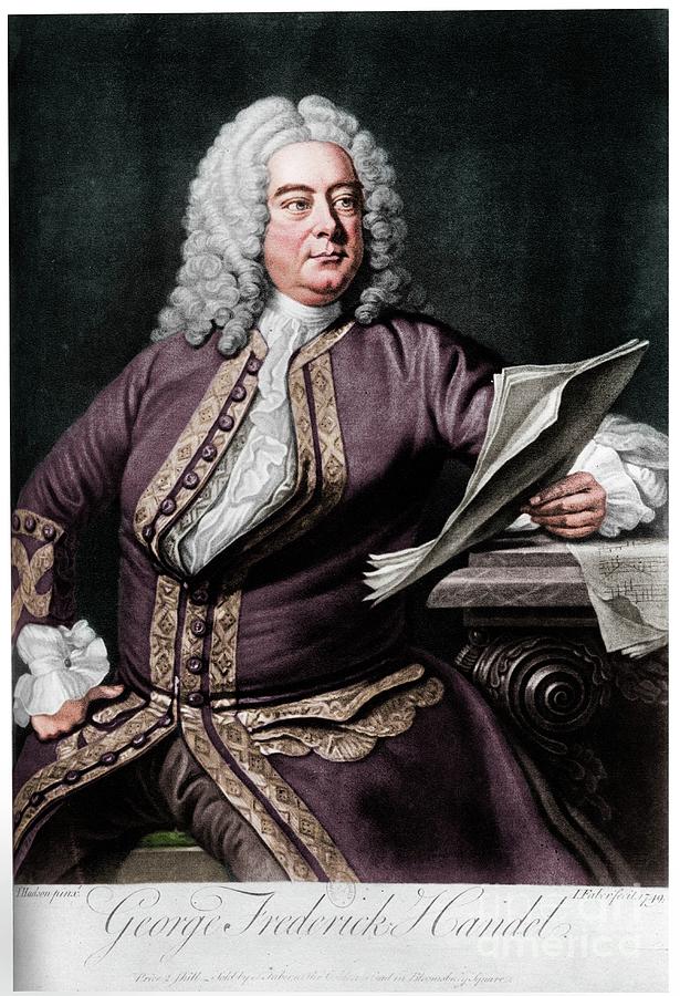 George Frideric Handel Drawing by Print Collector