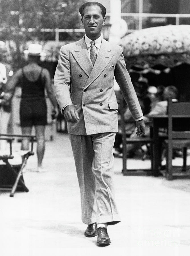George Gershwin Strolls In Miami Beach Photograph by Bettmann