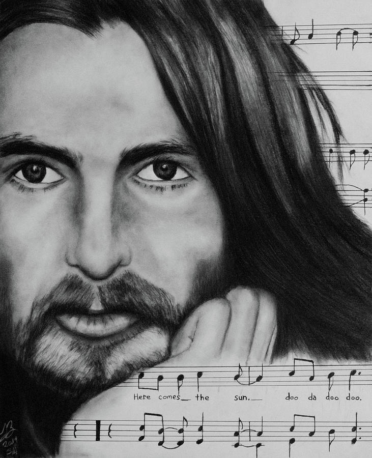 George Harrison Here Comes The Sun Drawing
