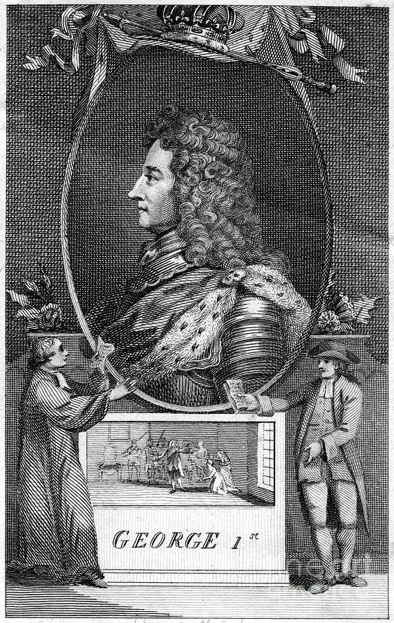 George I Of Great Britain.artist S Drawing by Print Collector