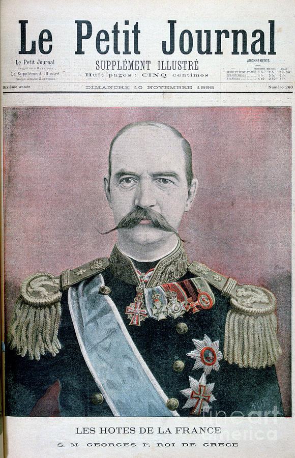 George I Of Greece, 1895. Artist Henri Drawing by Print Collector