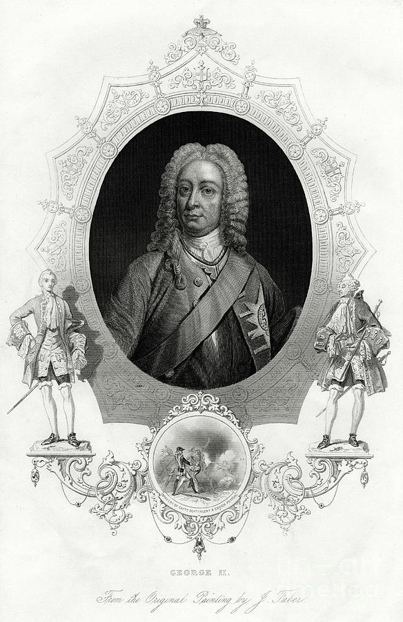 George II, King Of Great Britain Drawing by Print Collector